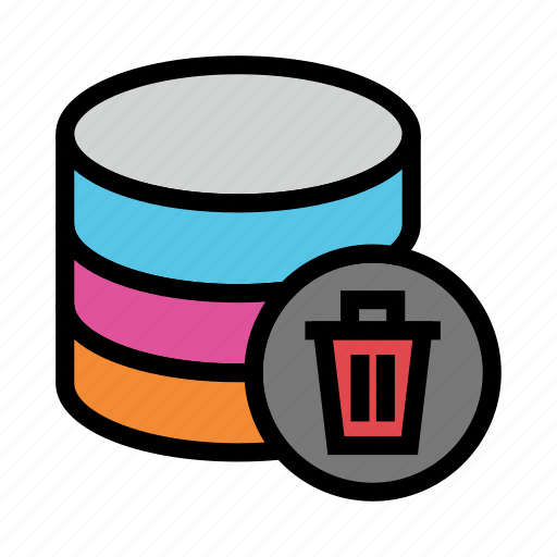 Database, delete, mianframe, storage, trash icon - Download on Iconfinder