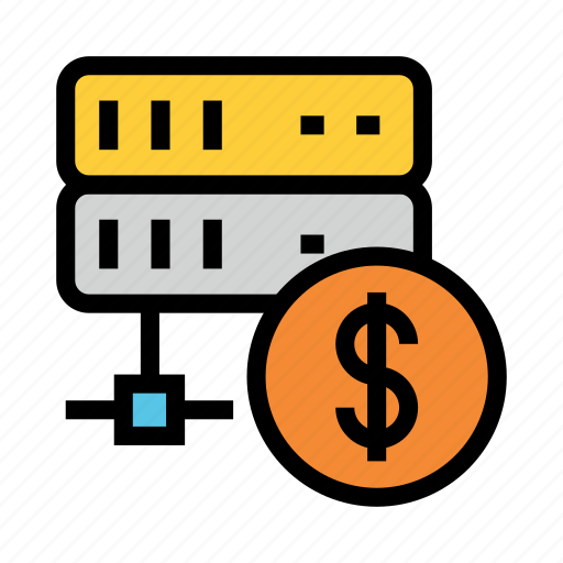 Cash, database, dollar, server, storage icon - Download on Iconfinder