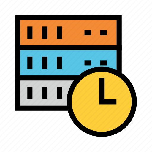 Clock, database, server, storage, time icon - Download on Iconfinder