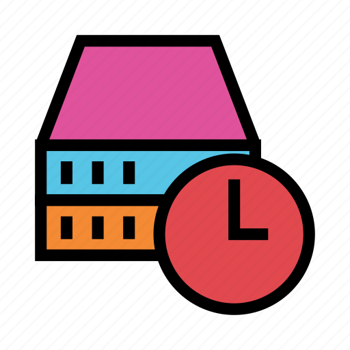 Clock, database, datacenter, server, time icon - Download on Iconfinder