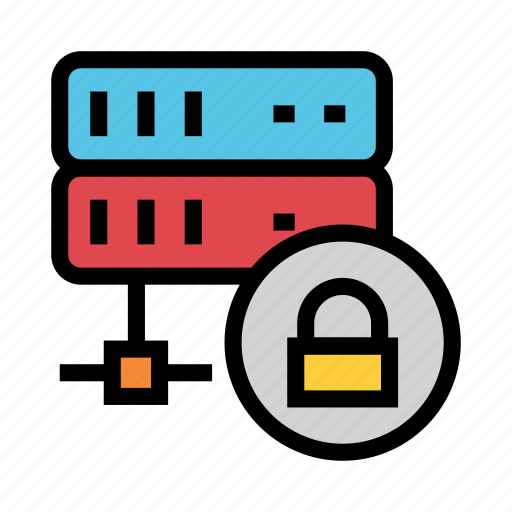 Lock, protection, security, server, storage icon - Download on Iconfinder
