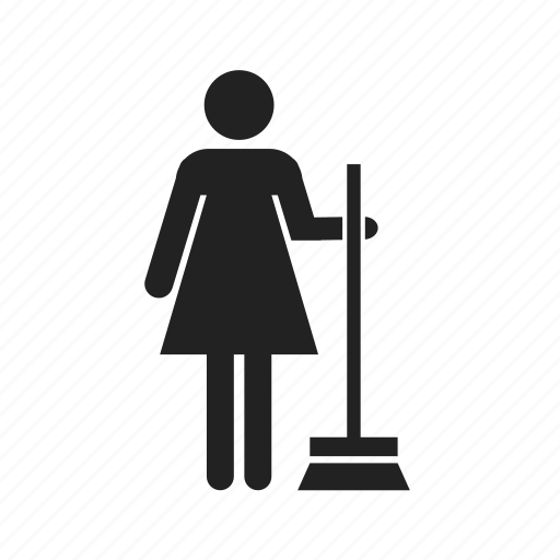 Woman, mop, cleaning, service, girl icon - Download on Iconfinder