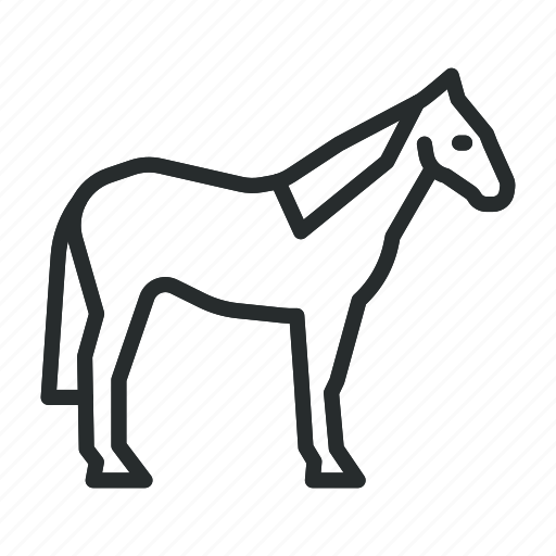 Horse, animal, stallion, silhouette, isolated, wild, sport icon - Download on Iconfinder