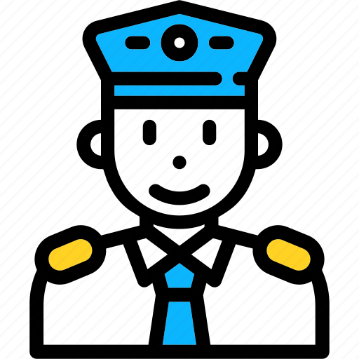 Airplane, aviation, pilot, captain, airport icon - Download on Iconfinder