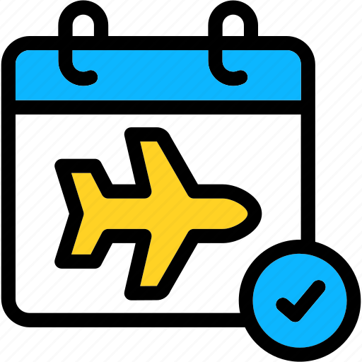 Calendar, date, departure, flight, airplane, travel, booking icon - Download on Iconfinder