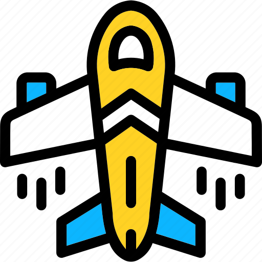 Airplane, flight, fly, airport, transport, travel icon - Download on Iconfinder