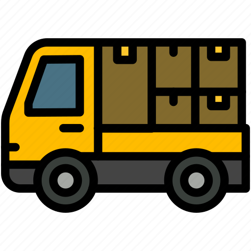 Moving, truck, transport, construction, vehicle icon - Download on Iconfinder