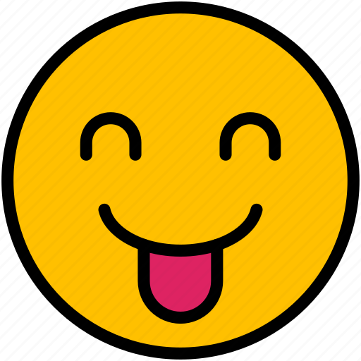 Emoji, face, smiley, emoticon, cheeky icon - Download on Iconfinder