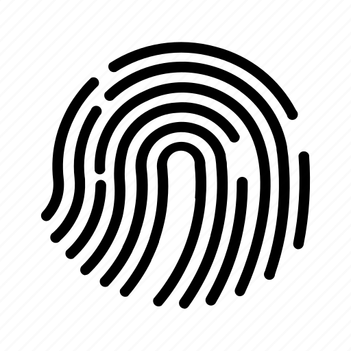Fingerprint, fingerprints, protection, security, shield icon - Download on Iconfinder