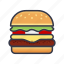 burger, fast food, food, ham, hamburger, restaurant 