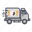 box, delivery, fast food, transport, truck, vehicle 