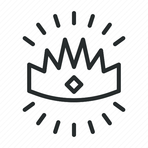 Crown, jewelry, king, luxury, queen, decoration, sign icon - Download on Iconfinder