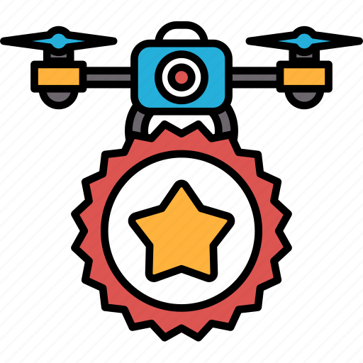 Drone, star, camera, technology, control, aerial, propeller icon - Download on Iconfinder