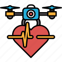 heart, drone, top, love, care, health, medical, healthy, life