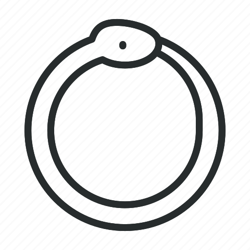 Ouroboros, serpent, snake, eating, mythology, circle, infinity icon - Download on Iconfinder