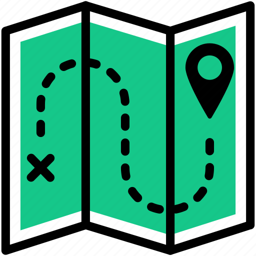 Map, navigation, pin, gps, location icon - Download on Iconfinder