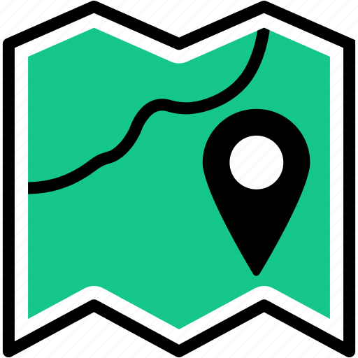 Map, navigation, pin, gps, location icon - Download on Iconfinder