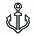 nautical, anchor, isolated, marine, object, metal, iron