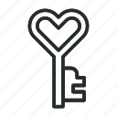 key, heart, love, valentine, lock, romance