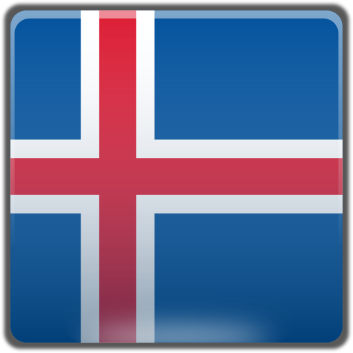 Iceland, country, flag, national icon - Free download