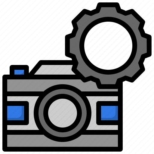 Camera, photo, cameras, settings, configuration, gear icon - Download on Iconfinder