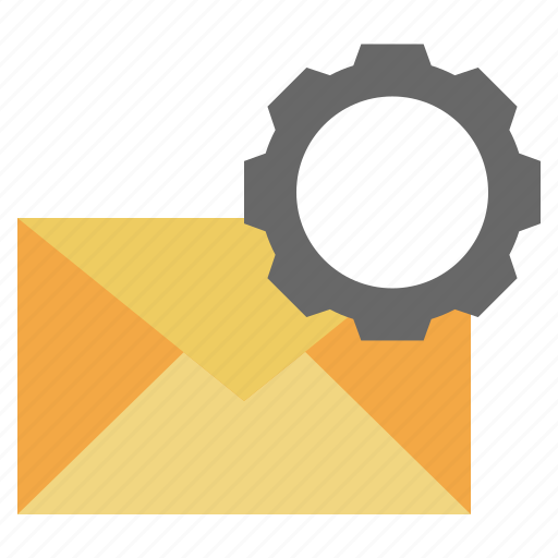 Envelope, email, settings, gear, cogwheel icon - Download on Iconfinder
