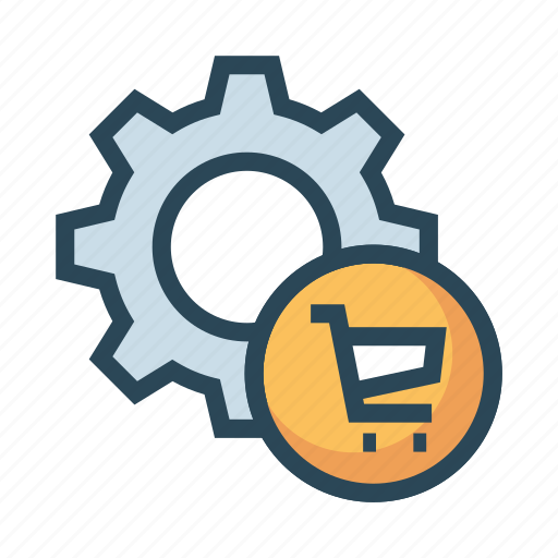 Cart, configuration, gear, option, setting icon - Download on Iconfinder