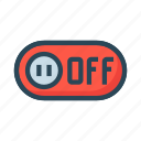 inactive, off, slider, switch, toggle