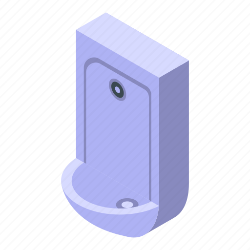 Wall, toilet, isometric icon - Download on Iconfinder