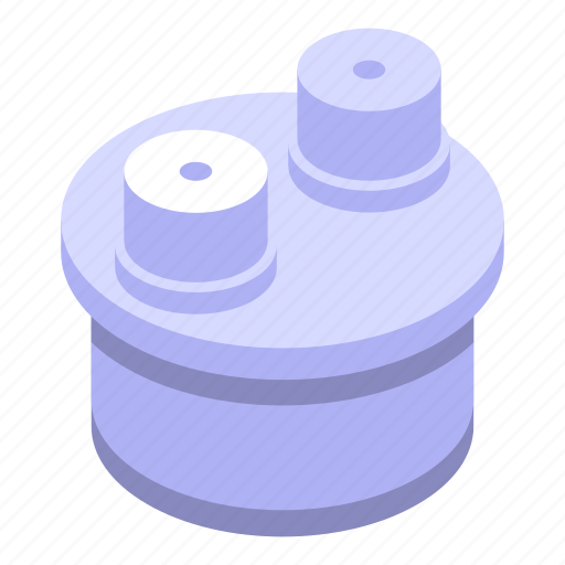 Sewerage, water, filter, isometric icon - Download on Iconfinder