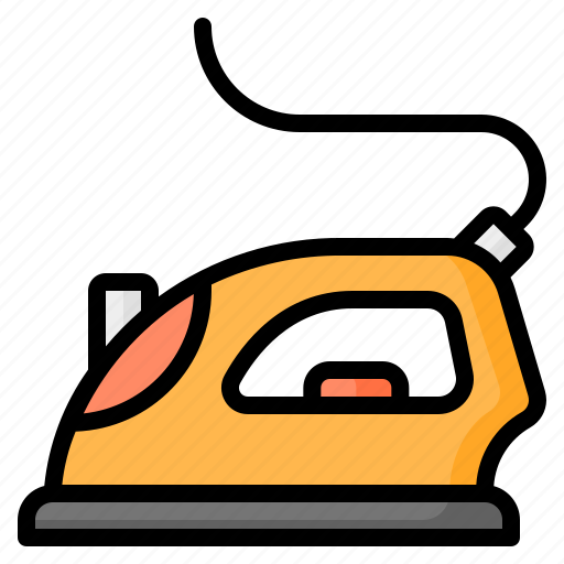 Iron, ironing, steam, laundry, electric, electronic, household icon - Download on Iconfinder