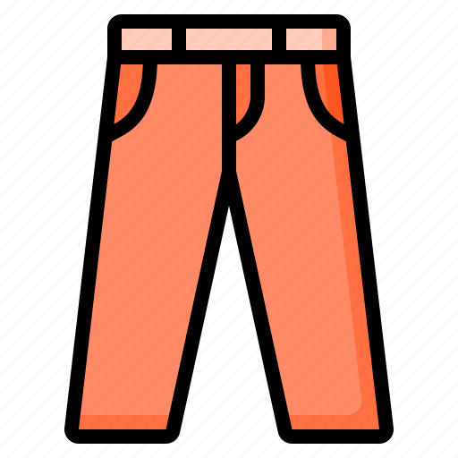 Pants, pant, long, trouser, denim, clothes, fashion icon - Download on Iconfinder