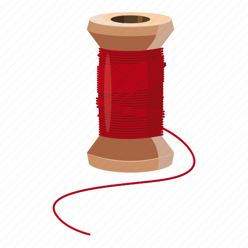 Cartoon, household, needle, repair, safety, tailor, wooden spool icon - Download on Iconfinder