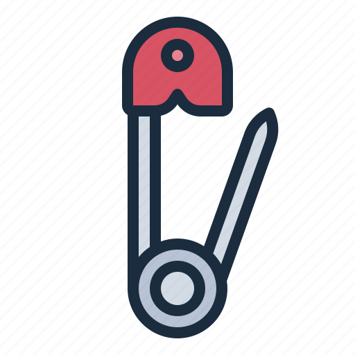 Fashion, sewing, sew, tailor, craft, cloth, safety pin icon - Download on Iconfinder