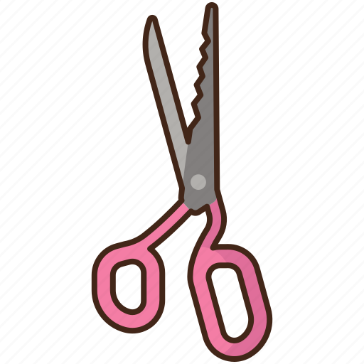 Pinking, shears, scissors, cutting, snips icon - Download on Iconfinder