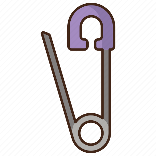 Safety pin, pin, tool, cloth icon - Download on Iconfinder