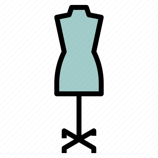 Dress, dressmaker, dummy, form, sewing, show icon - Download on Iconfinder