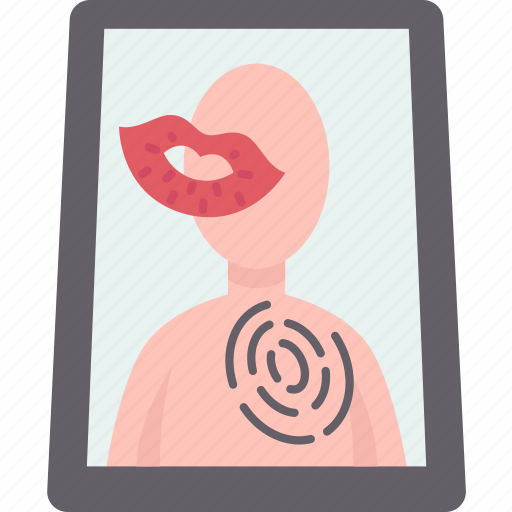 Kiss, fingerprint, stalker, forensic, identity icon - Download on Iconfinder