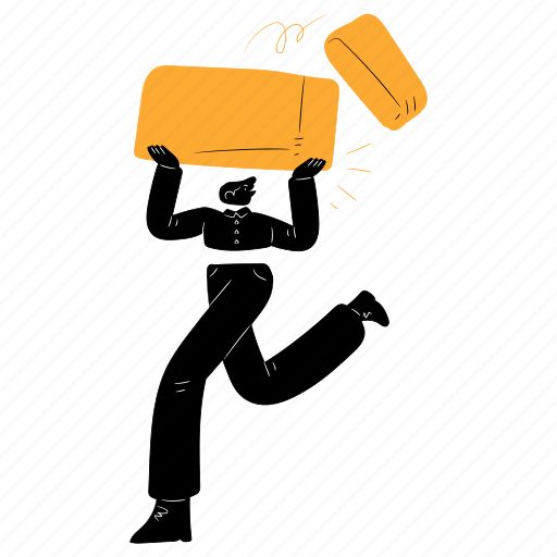 Logistics, package, box, delivery, shipping, logistic, man illustration - Download on Iconfinder