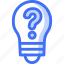 lightbulb, with, question, mark, faq, support, idea 