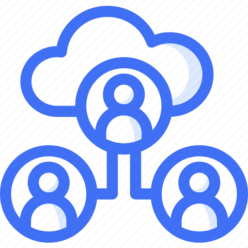 Collaborative, cloud, computing, network, connection icon - Download on Iconfinder