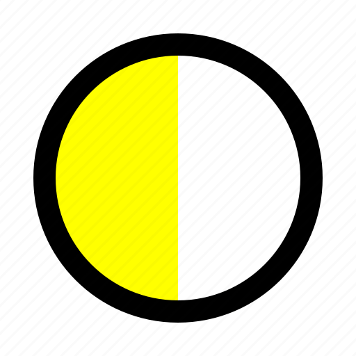 Contrast, density, ink, yellow icon - Download on Iconfinder