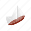 boat, isometric, mast, sail, sails, wood, wooden 