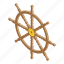 handwheel, ship, wheel, isometric 