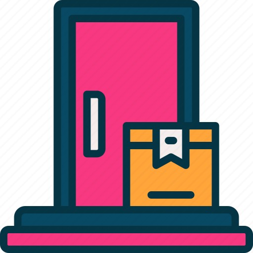 Door, delivery, shipping, courier, logistic icon - Download on Iconfinder