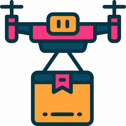Drone, delivery, shipping, package, cargo icon - Download on Iconfinder