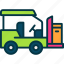 forklift, transportation, delivery, truck, warehouse 