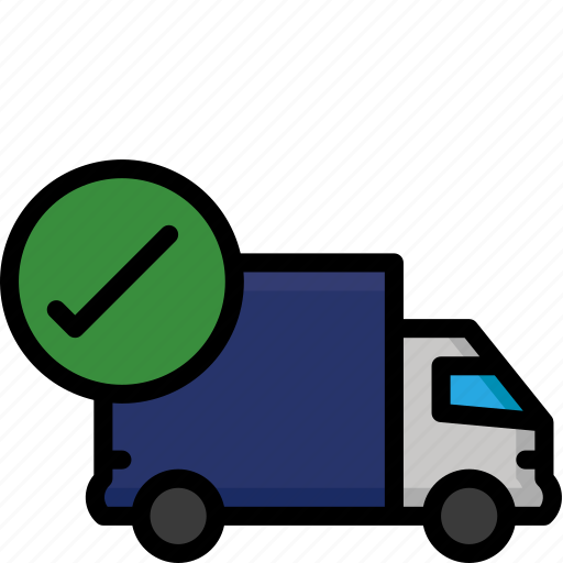 Colour, complete, delivery, lorry, shipping, truck icon - Download on Iconfinder