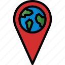 colour, delivery, global, location, map, pin, shipping
