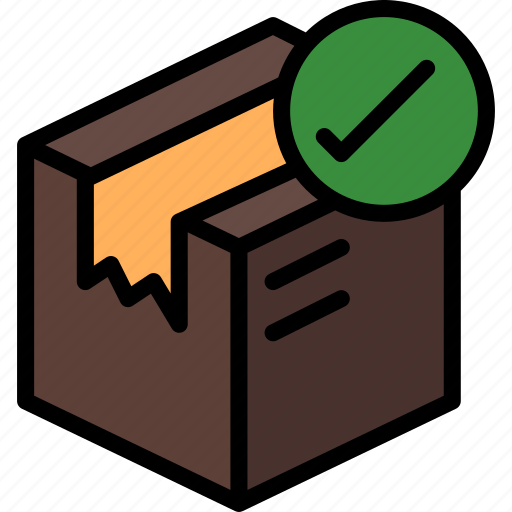Colour, delivered, delivery, package, parcel, shipping icon - Download on Iconfinder